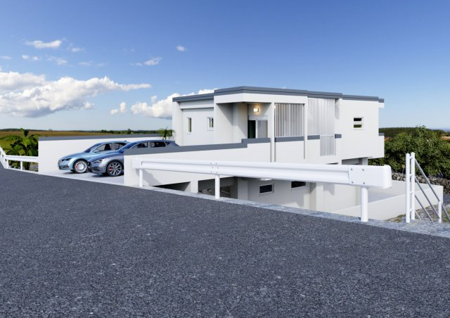 南城市佐敷新里　建築条件付き土地の外観パース|外観パース