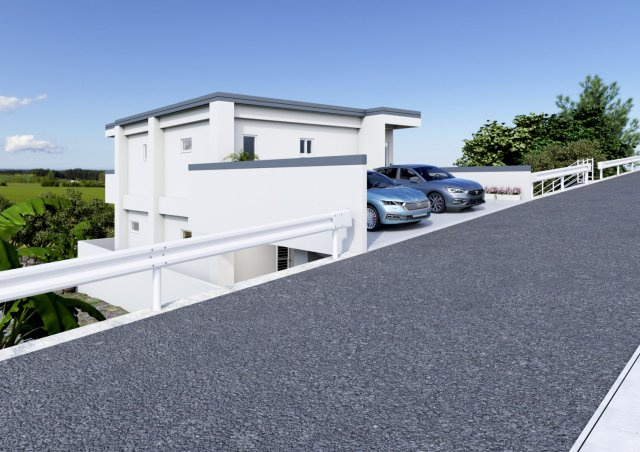 南城市佐敷新里　建築条件付き土地の外観パース