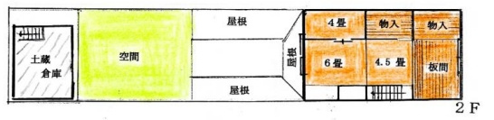 伏見区中油掛町　貸店舗の区画図