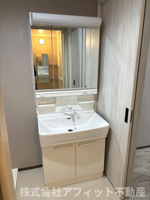 【洗面所】 | Lien南本庄 | 洗髪洗面化粧台　