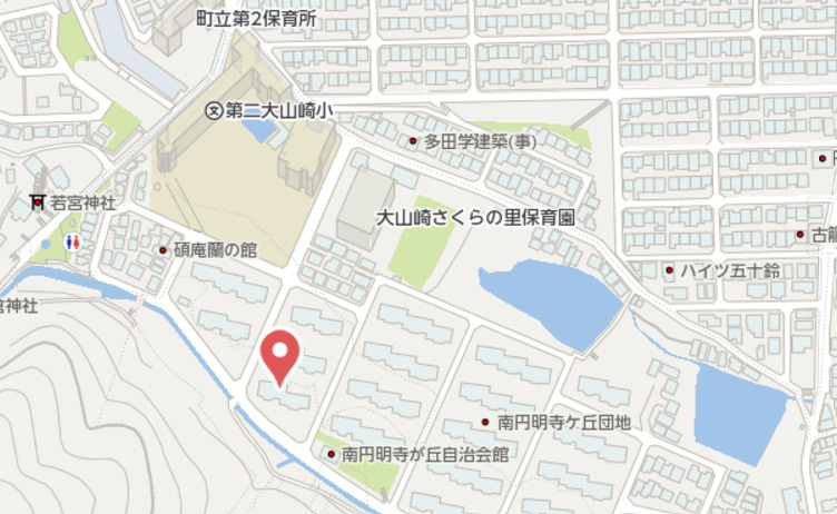 南円明寺ヶ丘団地15棟　1階の地図