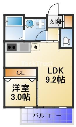 【間取り】 | ル・レーヴ今津ノース