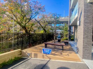 【その他共用部分】 | 敷地内には石神井川沿いの桜を望む桜テラスがあります