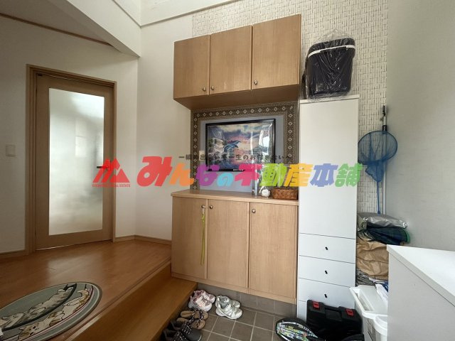 久留米市三潴町玉満の中古一戸建の玄関