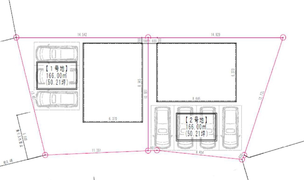 南城市佐敷新里－区画①（全2区画）の土地図|区画1-1698万円