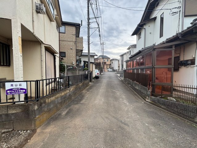 川越市上新河岸　建築条件なし売地　東武東上線『新河岸駅』徒歩10分　【高階小学区】の前面道路含む現地写真