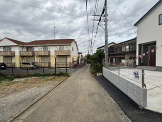 【前面道路含む現地写真】 | 川越市上新河岸　建築条件なし売地　東武東上線『新河岸駅』徒歩10分　【高階小学区】