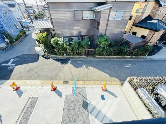 松戸市五香７丁目新築戸建（五香26期）の展望|バルコニーより道路側眺望