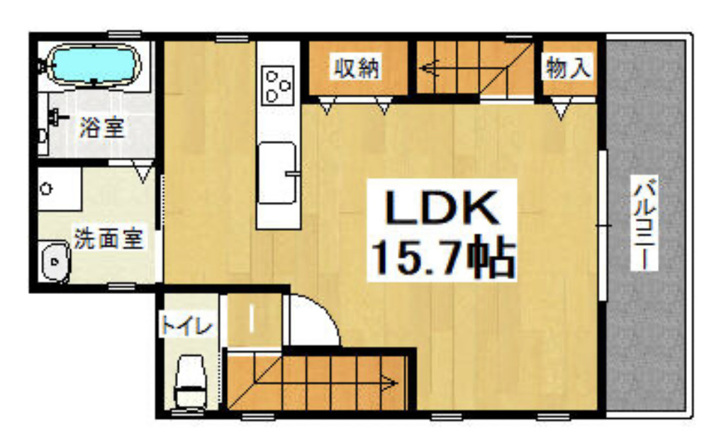 はびきの2丁目　平成21年築の間取り