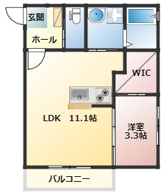 Prevoyance久留米駅西の間取り|使い勝手の良い間取りです♪