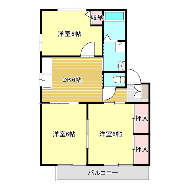 アリビオDの間取り