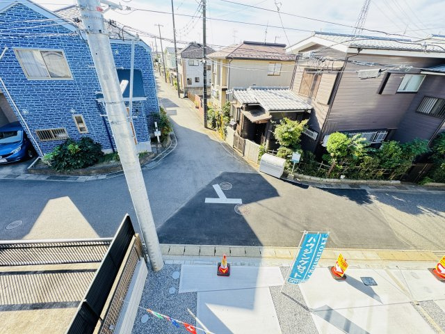 松戸市五香７丁目新築戸建（五香26期）の展望|バルコニーより道路側眺望