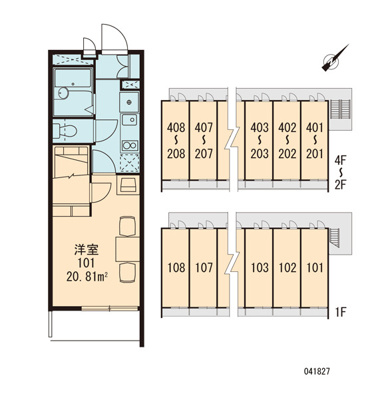 【区画図】 | レオパレスブリリアント