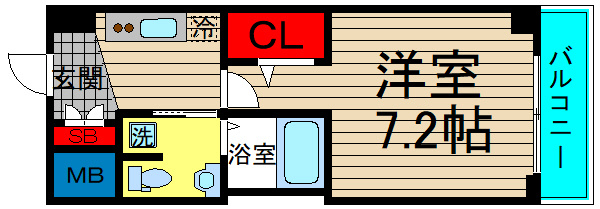 ラシーヌ天王寺南の間取り