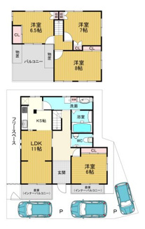 【間取り】 | 河内長野市緑ヶ丘南町中古住宅