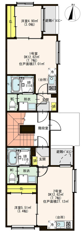 Ealing Apartmentの区画図