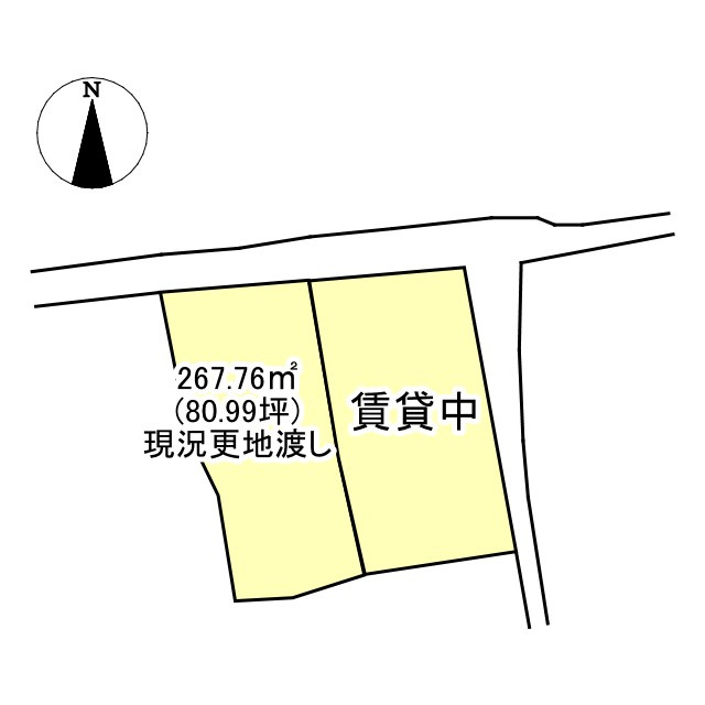 西条市大町1735-1、1735-4の土地図