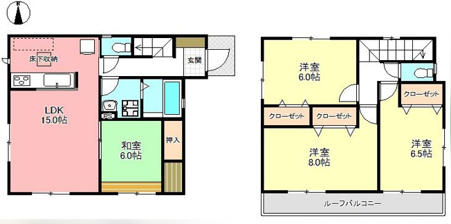 【間取り】 | 佐倉市臼井台　中古戸建て | 間取り図です