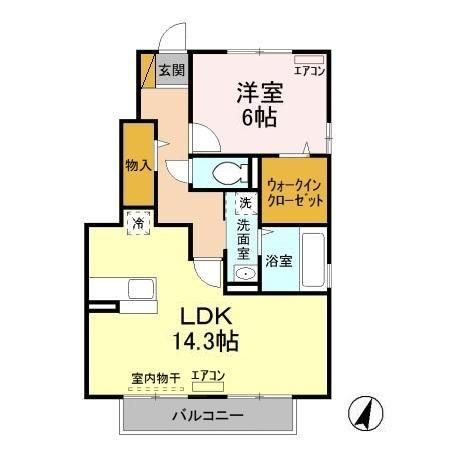 モダンコートAの間取り