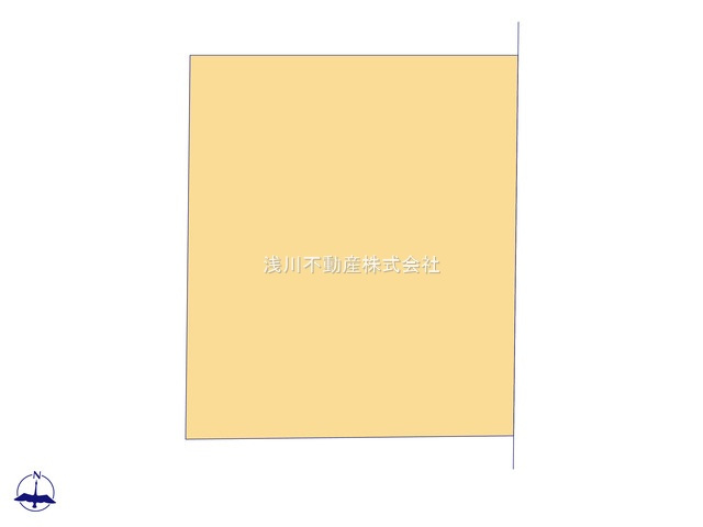 八王子市　散田町　新築未入居戸建ての区画図|～敷地63坪超、東道路に面した整形地～