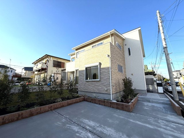 八王子市　散田町　新築未入居戸建ての外観|～西八王子駅徒歩15分・山田駅徒歩12分　ZEH水準の省エネ住宅～