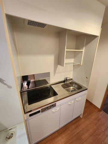 珠光ビル四条大宮のキッチン|2口電気コンロ