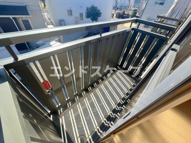 クレール矢中　Ｂのバルコニー|高崎、前橋、伊勢崎エリアのお部屋探しはエンドスケープまで！お客様の理想お聞かせ下さい♪