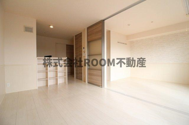 アールエム都北の居間・リビング|使いやすい居間です