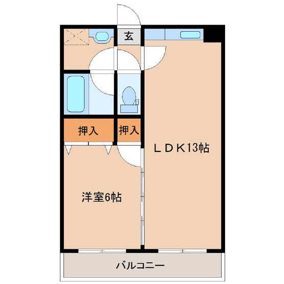 【間取り】 | オメガシティ宮崎Ⅰ