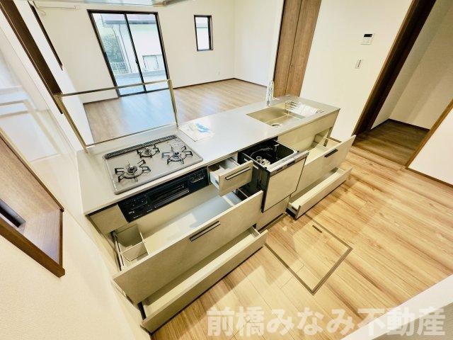 前橋市日輪寺町第1期　１号棟(全３棟)　ワイウッドコート　新築建売分譲のキッチン|キッチンです