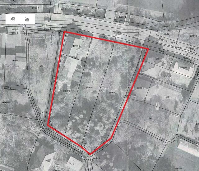 木更津市矢那　土地の地図