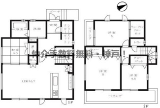 【間取り】 | 神戸市垂水区つつじが丘６丁目　新築戸建B号地　仲介手数料無料！ | 垂水区つつじが丘6　新築B号地　仲介手数料無料！