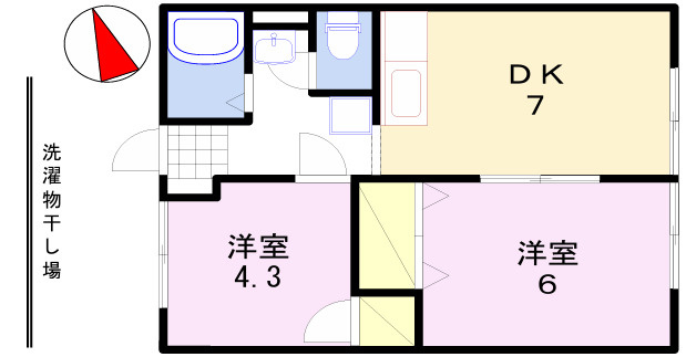 サンシティ桂の間取り