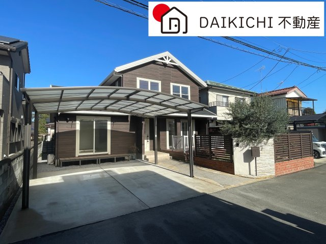 【外観】 | 栃木県小山市大字間々田　中古戸建 | 閑静な住宅地にございます。南向きで陽当たり良好！