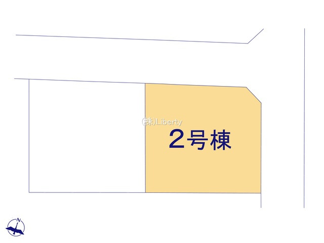 鹿嶋平井東１丁目２４－１期　２号棟　新築戸建の区画図