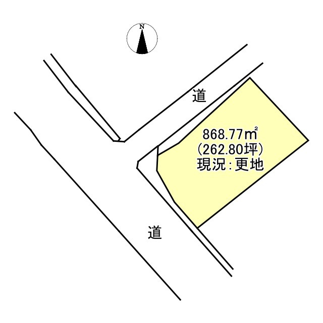 西条市北条755-5　売土地の土地図
