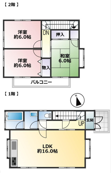 【間取り】 | 白子町浜宿　中古戸建