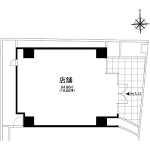 大阪市福島区福島６丁目の店舗一部の間取り