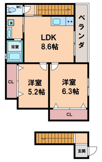 【間取り】 | シティコート桃谷
