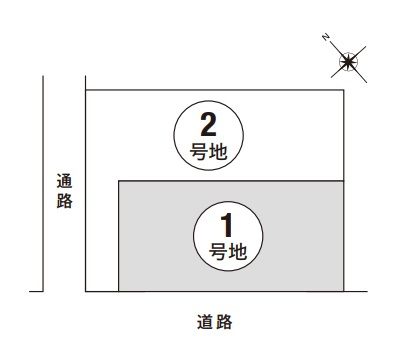 神戸市東灘区住吉台　新築一戸建ての区画図