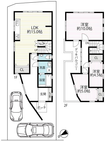 ◆内外装リフォーム済み美宅◆デザイン住宅◆駐車２台可◆伏見区桃山紅雪町の間取り