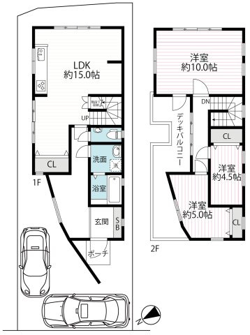 ◆内外装リフォーム済み美宅◆デザイン住宅◆駐車２台可◆伏見区桃山紅雪町の間取り