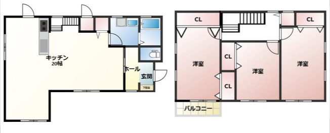 【間取り】 | 御領3丁目戸建