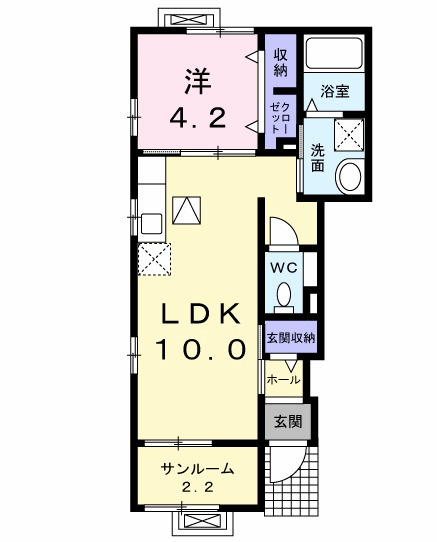 コージーコートの間取り
