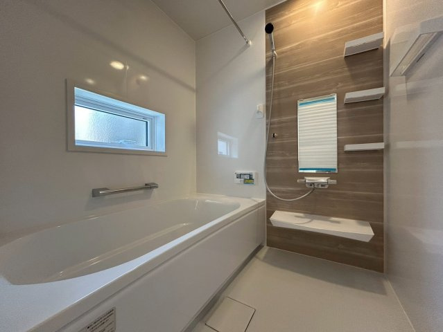 新築戸建　長野市三輪八丁目の浴室|使い勝手もよくお手入れのしやすい
清潔感のある空間です♪
一日の疲れを癒してください♪