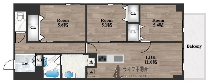 プレサンスＮＥＯ新深江リュミエル の間取り