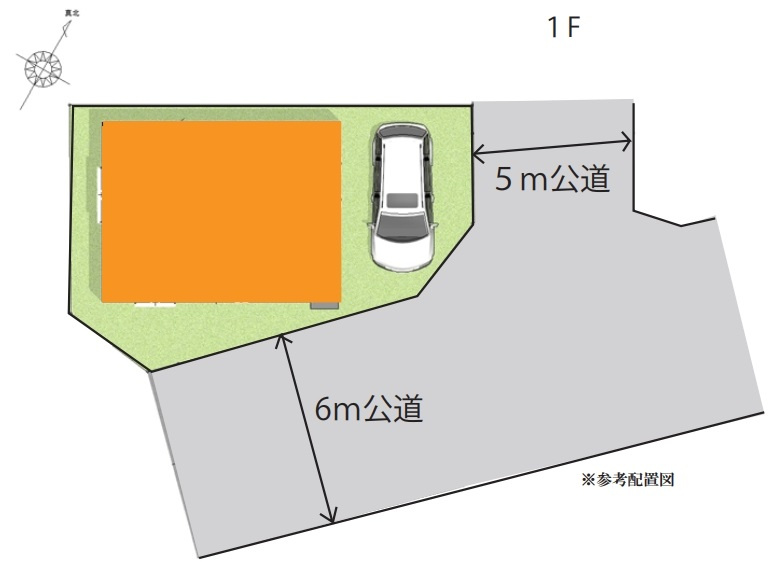 仲介手数料無料　入間市扇台6丁目・新築全1棟の区画図
