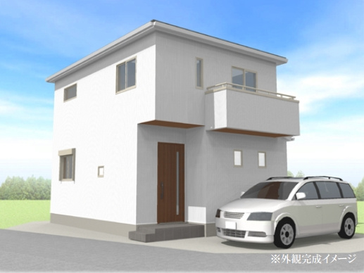 仲介手数料無料　入間市扇台6丁目・新築全1棟の外観パース