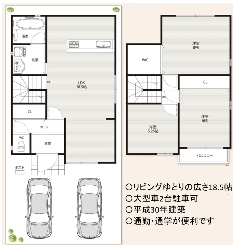 高石市羽衣４丁目【H30年】の間取り