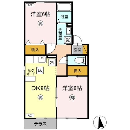 メゾン森Ⅵの間取り